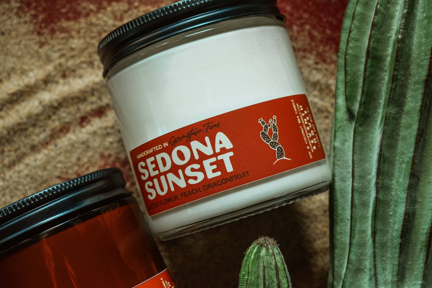 SEDONA SUNSET - Dragonfruit, Cactus, Peach Candle