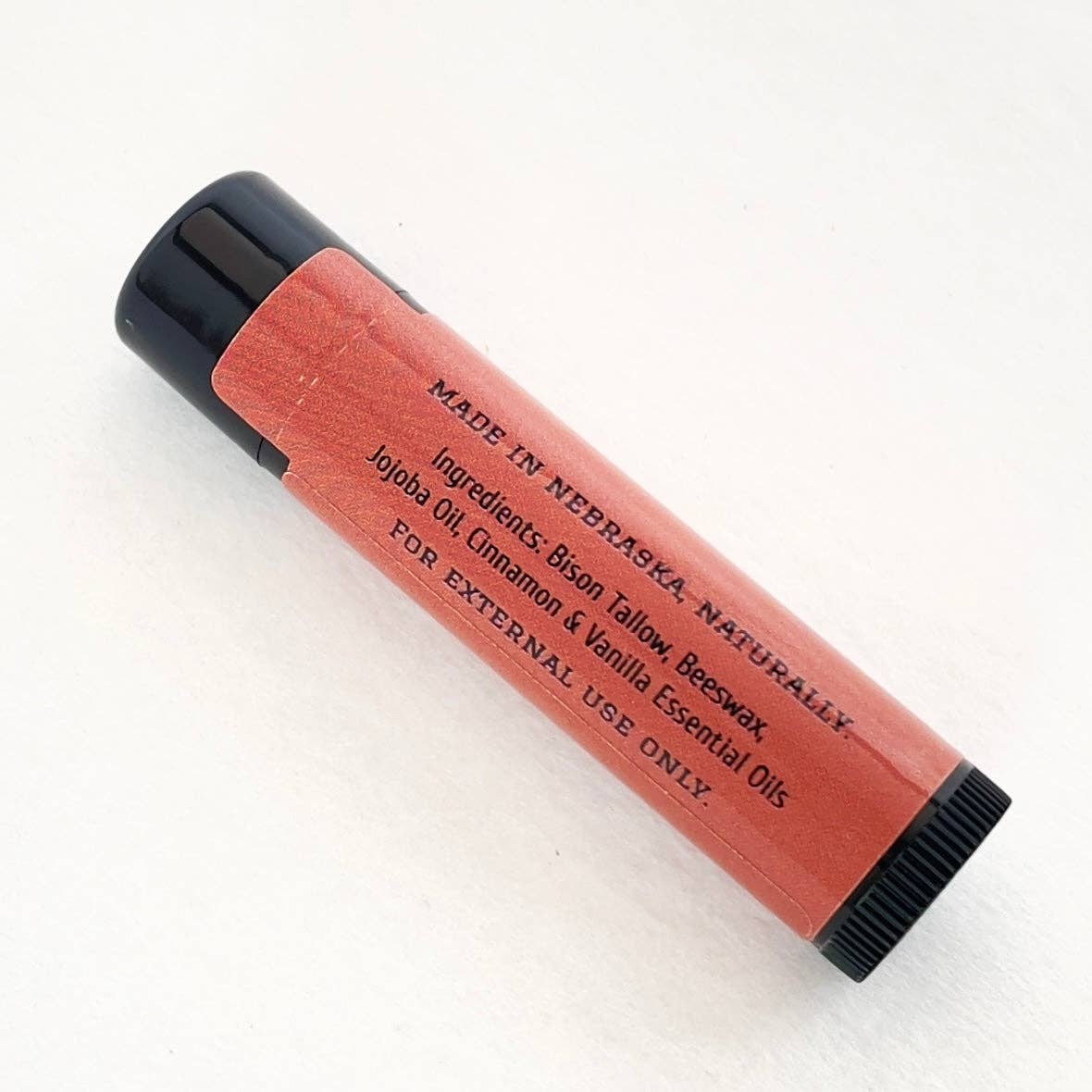 Natural Lip Balm Cinnamon Bark- Cinnamon & Vanilla, Moisturizing, Non-Habit Forming, Soothes Chapped Lips, Hydration, Pure and Natural, No Petroleum, Hydrating