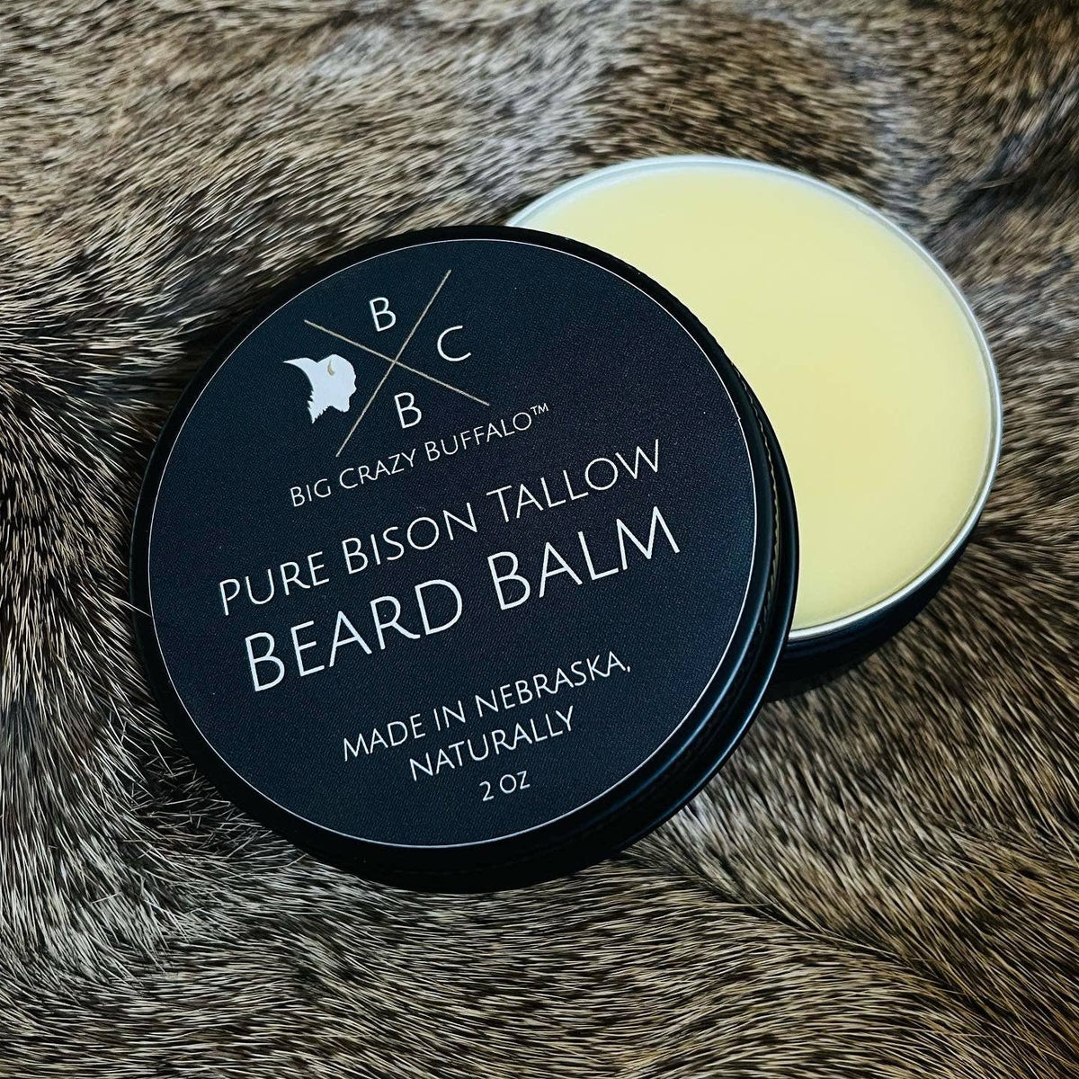Tallow Beard Balm 2 Oz. Jojoba Oil, Shea Butter, Beeswax, Clove Essential Oil, Leave in Conditioner, Condition, Strengthen, Nourish, Moisturize, Soften, and All Natural