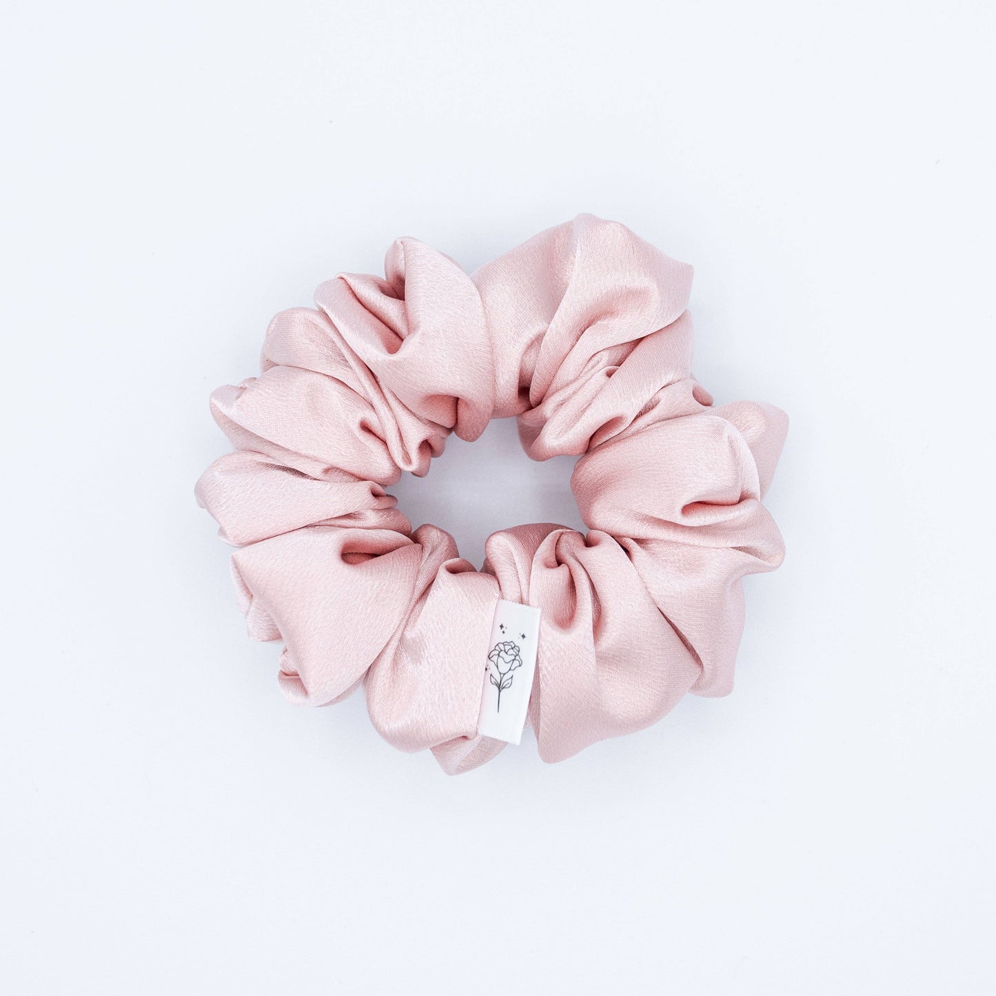 Rose Satin Scrunchie