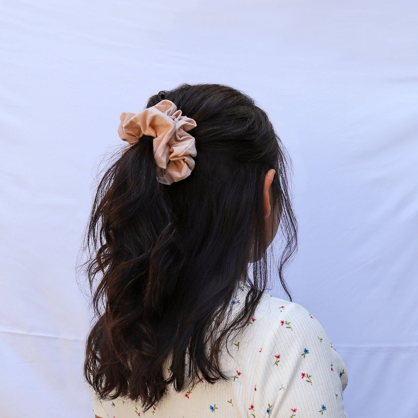 Rose Bud Cotton Scrunchie