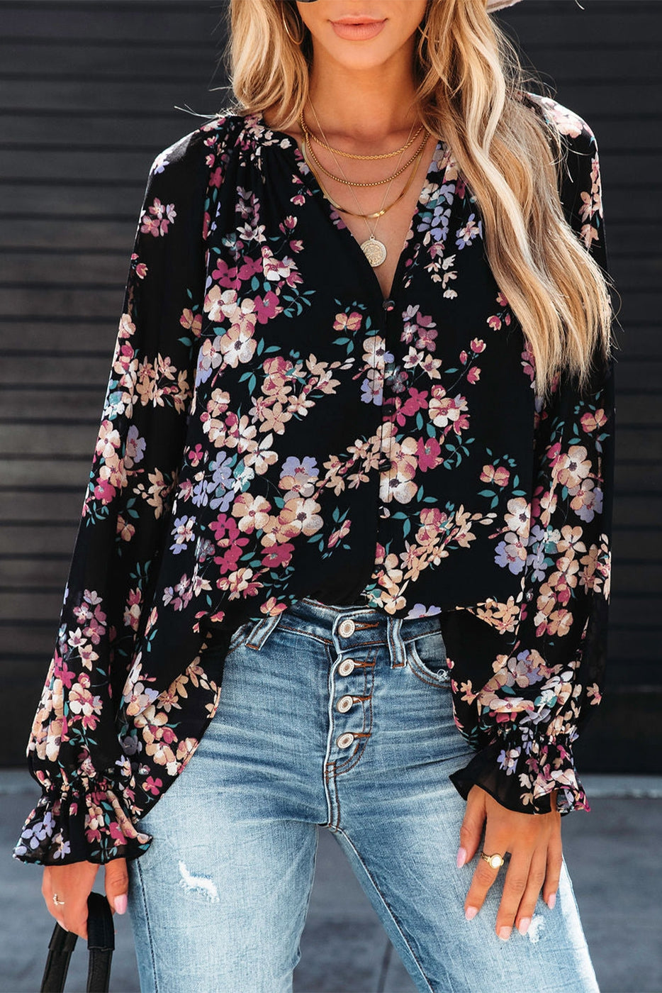 Wildflower Button Down Blouse