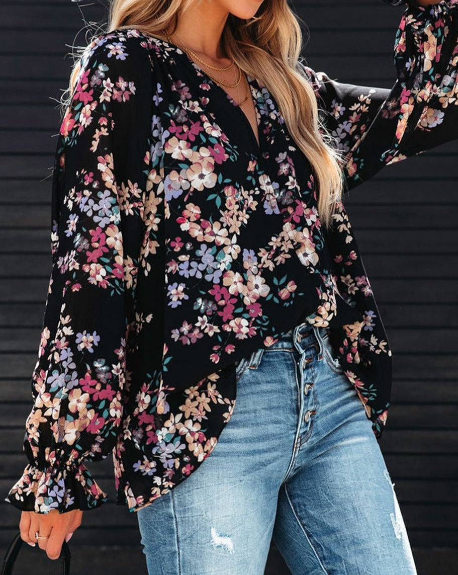 Wildflower Button Down Blouse