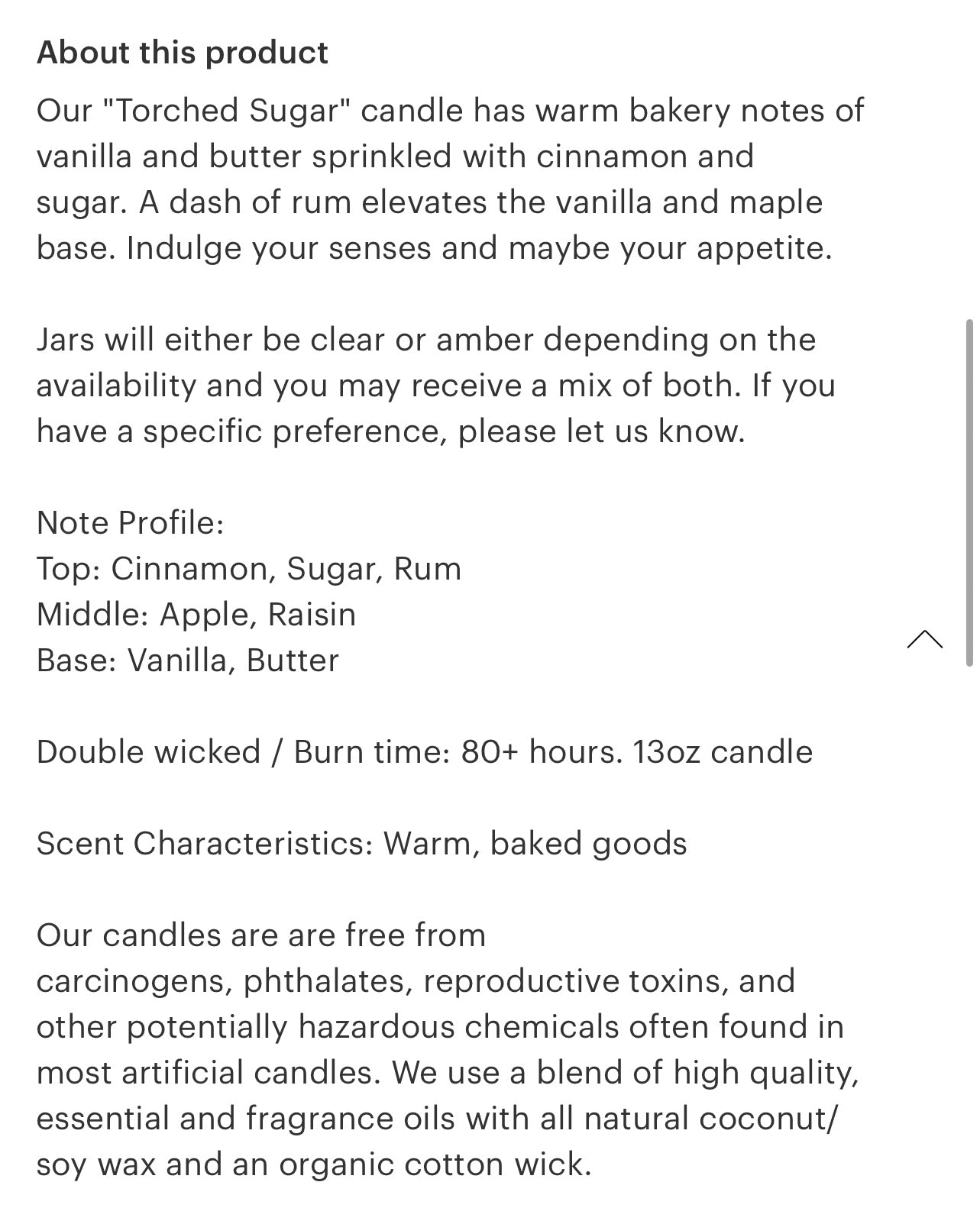 Torched Sugar Candle