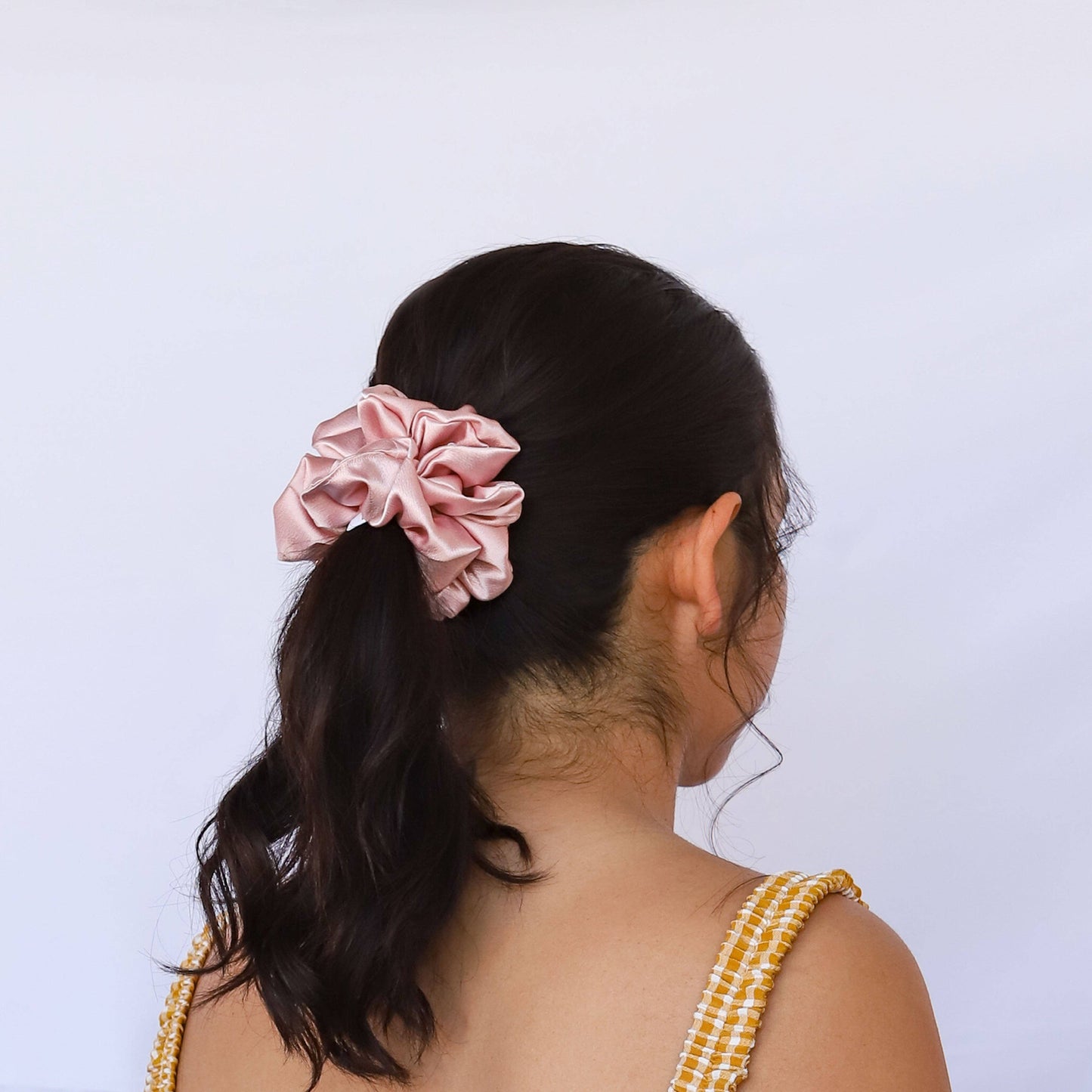 Rose Satin Scrunchie