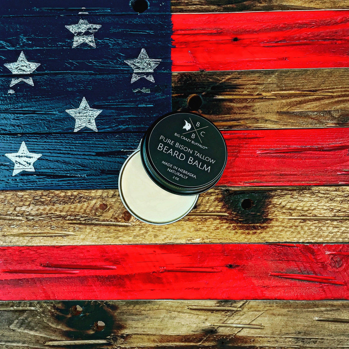Tallow Beard Balm 2 Oz. Jojoba Oil, Shea Butter, Beeswax, Clove Essential Oil, Leave in Conditioner, Condition, Strengthen, Nourish, Moisturize, Soften, and All Natural