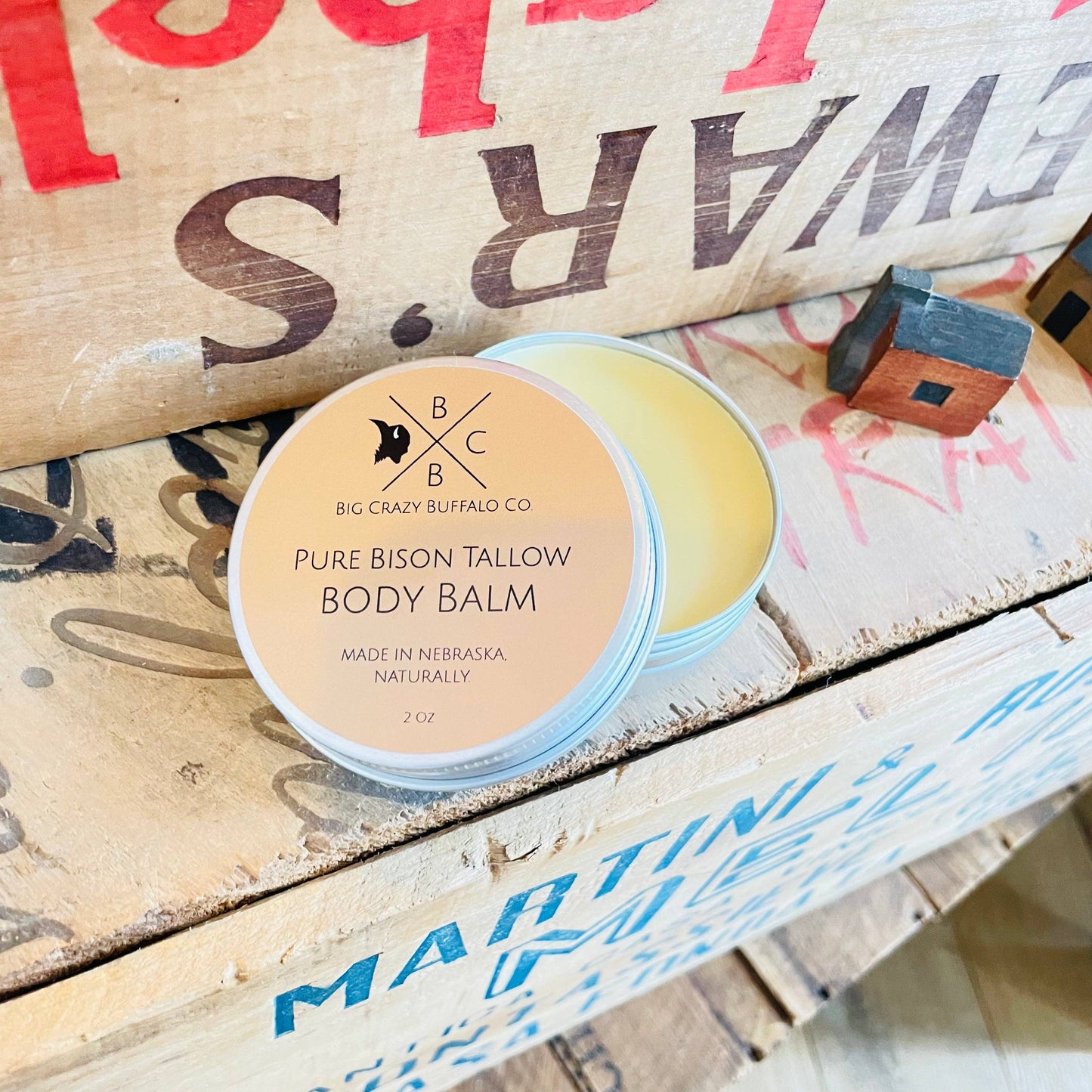 Body Balm Bison Tallow 2 Oz. - All Purpose, Healing Body But
