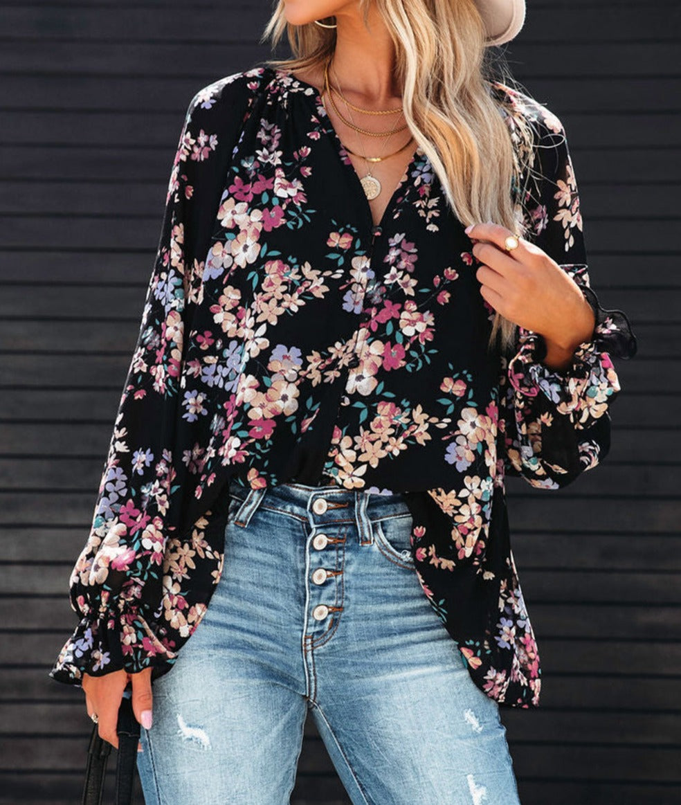 Wildflower Button Down Blouse