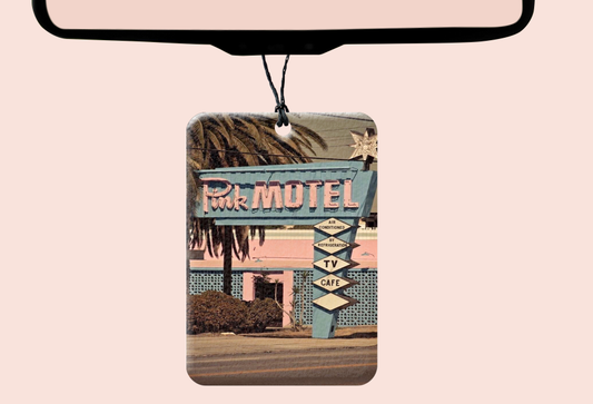 Western Misfits Boutique - Pink Motel Car Felt Freshener